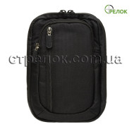 Сумка синтетическая плечевая/поясная с кобурой Медан 1450, черная