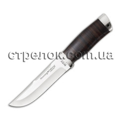 Нож охотничий, серия Hunting&Fishing 2254 (рукоять - кожа наборная) Нож охотничий, серия Hunting&Fishing 2254 (рукоять - кожа наборная)