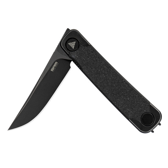 Ніж складний SRM Enso 131M GB Black, Sandvik 14C28N, G10