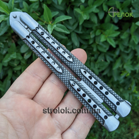 Ніж балісонг Grandway 190106-B тренувальний (на заклепках)