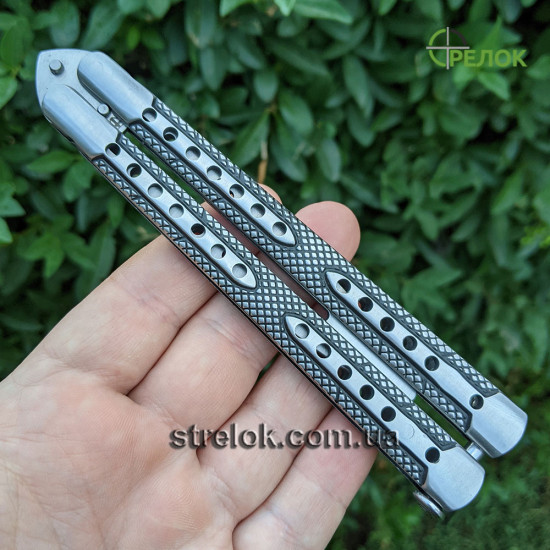 Ніж балісонг Grandway 190106-B тренувальний (на заклепках)