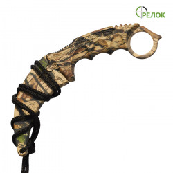 Нож нескладной (керамбит) Defender Xtreme camo