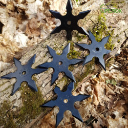 Набор шестиконечных сюрикенов, черных (5 штук)