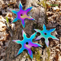 Набор шестиконечных сюрикенов, хамелеон (3 штуки)