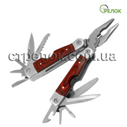 Нож мультитул GW 59026 (рукоять - металл, дерево)