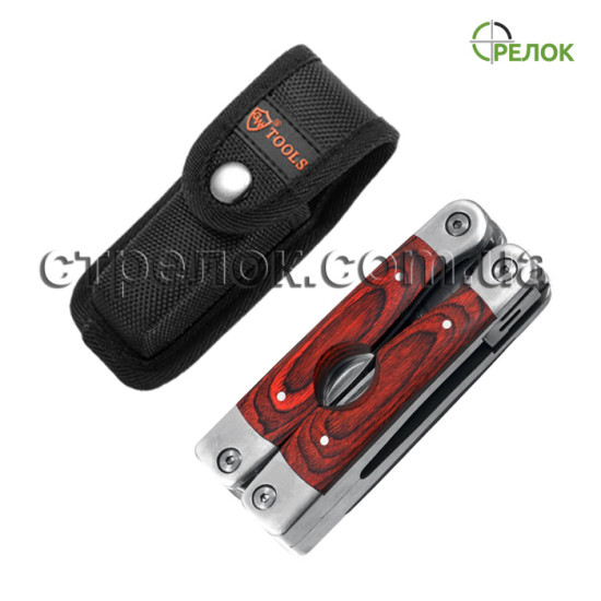 Нож мультитул GW 59026 (рукоять - металл, дерево) Нож мультитул GW 59026 (рукоять - металл, дерево)