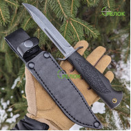 Ніж нескладний GW 024 UBQ (фінка) зі шкіряними піхвами