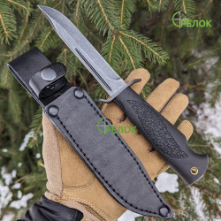Ніж нескладний GW 024 UBQ (фінка) зі шкіряними піхвами