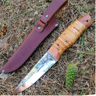 Нож охотничий, серия Hunting&Fishing 2255 (рукоять - береста, дерево)