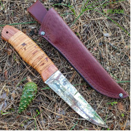 Нож охотничий, серия Hunting&Fishing 2255 (рукоять - береста, дерево)
