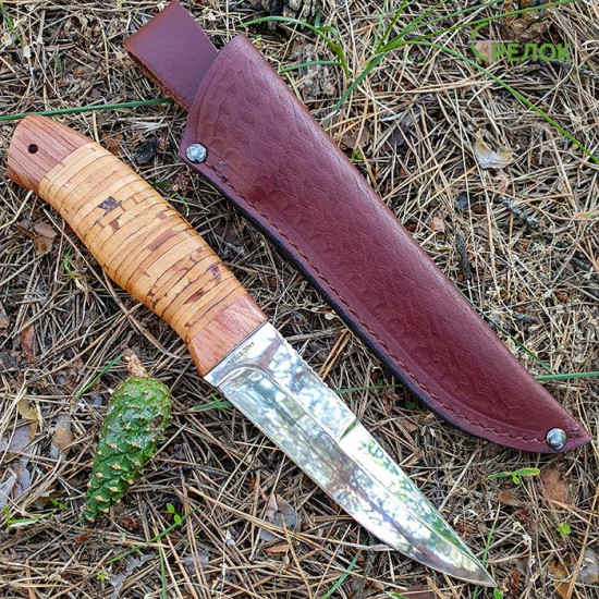 Нож охотничий, серия Hunting&Fishing 2255 (рукоять - береста, дерево)