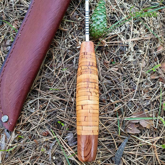 Нож охотничий, серия Hunting&Fishing 2255 (рукоять - береста, дерево)