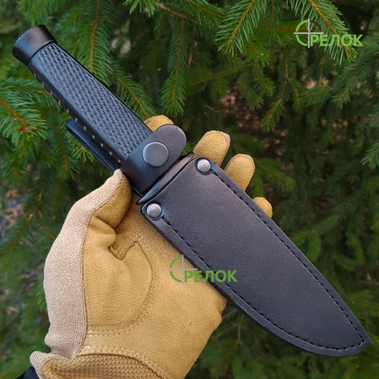 Ніж нескладний GW 2498 зі шкіряними піхвами