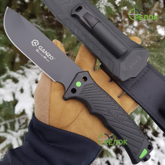 Ніж нескладний Ganzo G8012V2-BK чорний