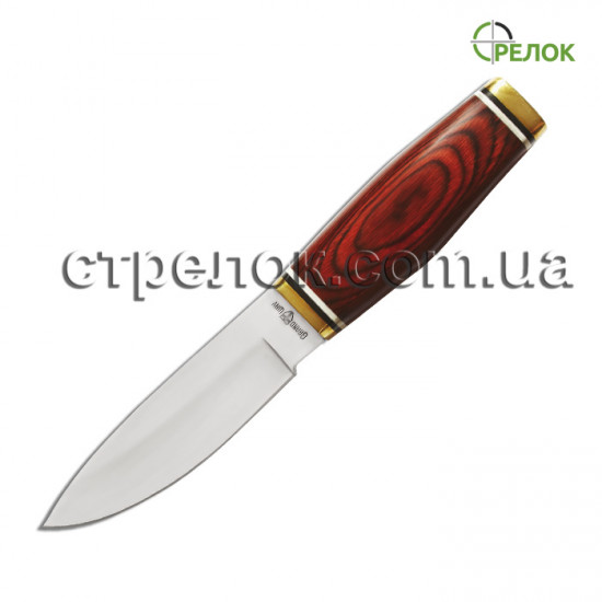 Нож нескладной GW 2101 K (рукоять - дерево,латунь)