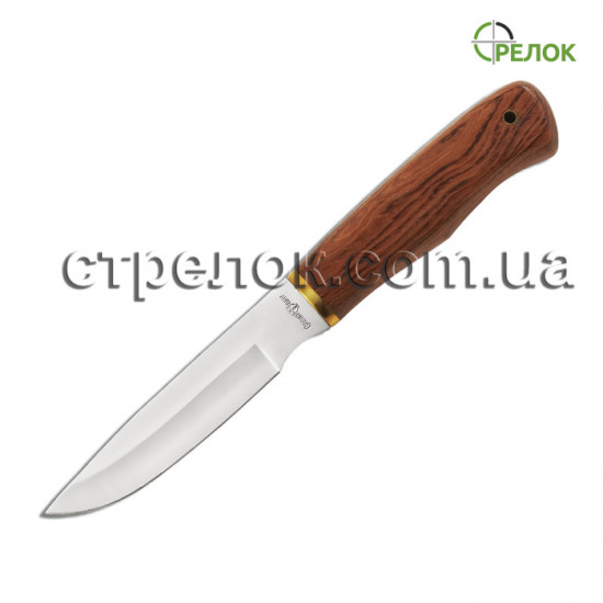 Нож нескладной GW 2102 W (рукоять - дерево,латунь)