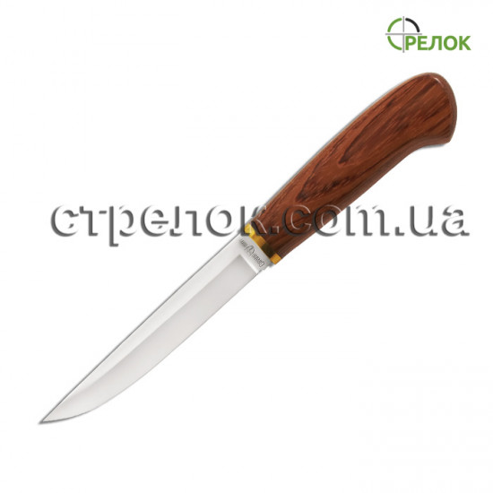 Нож нескладной GW 2103 W (рукоять - дерево,латунь)