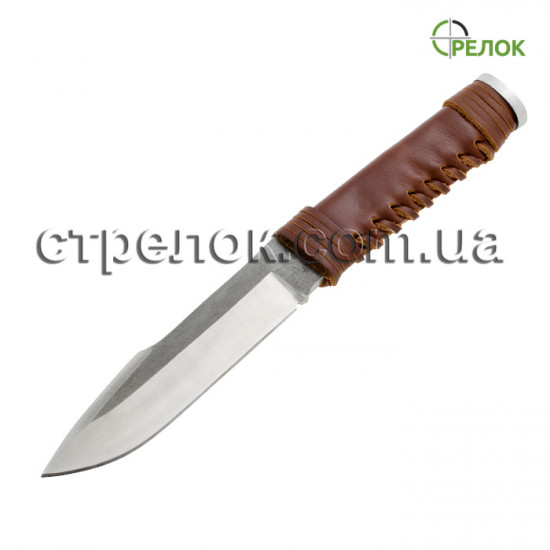 Нож нескладной GW 2596 LB (рукоять - дерево,латунь)