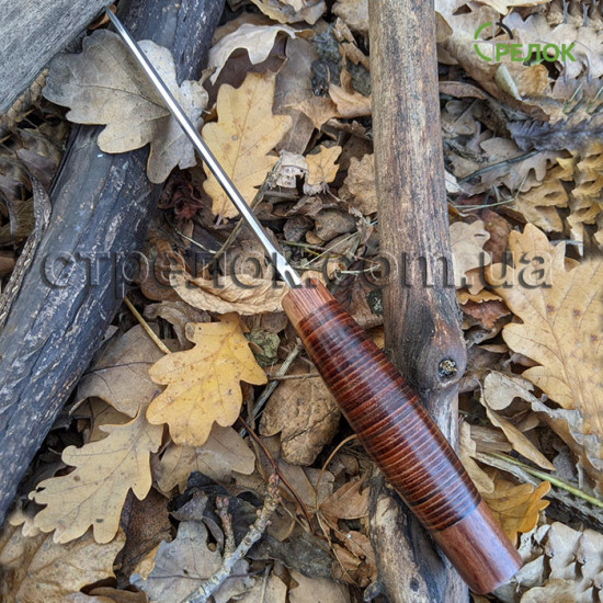 Нож охотничий, серия Hunting&Fishing 2287 кожа наборная, дерево