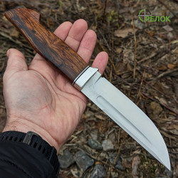 Ніж ручної роботи Хантер №378 (сталь D2 в обкладинках 40X13) Ніж ручної роботи Хантер №378 (сталь D2 в обкладинках 40X13)