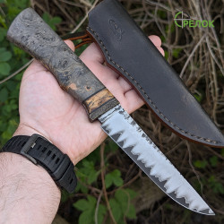 Ніж ручної роботи Хантер №419 (сталь Rex 121 в обкладинках 95X18)