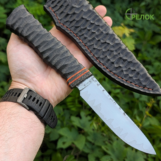Ніж ручної роботи Хантер №439 (сталь CPM S125V в обкладинках 95X18)