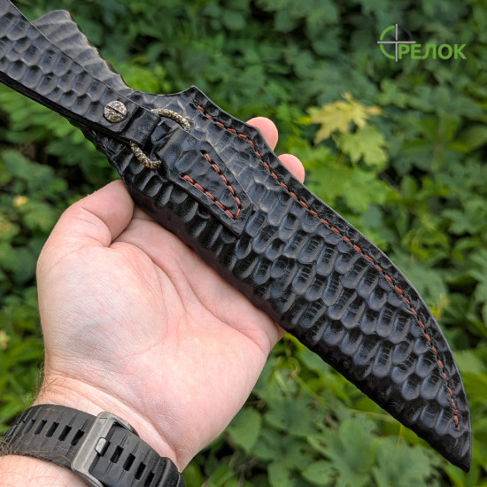 Ніж ручної роботи Хантер №439 (сталь CPM S125V в обкладинках 95X18)