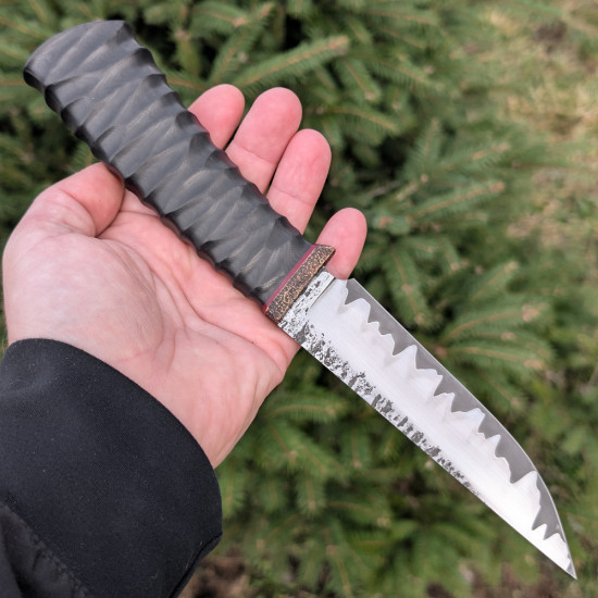 Ніж ручної роботи Хантер №461 (сталь Rex 121 в обкладинках 95X18) Ніж ручної роботи Хантер №461 (сталь Rex 121 в обкладинках 95X18)