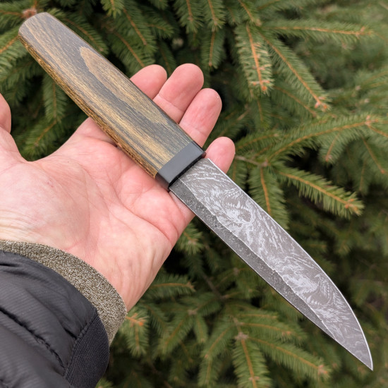 Якутський ніж ручної роботи №737 зі сталі EA115M Якутський ніж ручної роботи №737 зі сталі EA115M