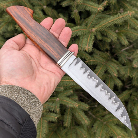 Ніж ручної роботи Хантер №470 зі сталі S390 (ламінат San Mai)