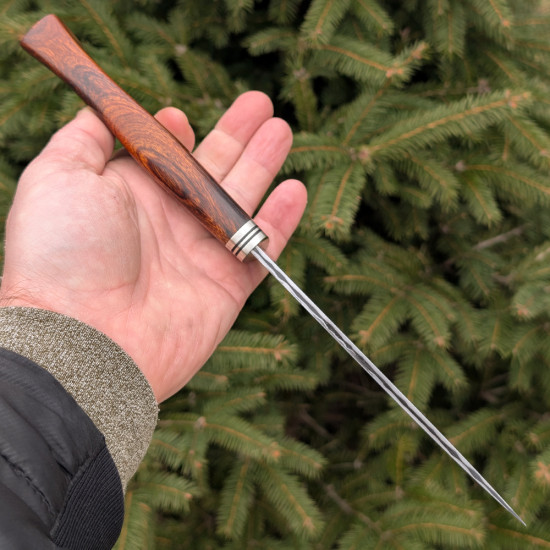 Ніж ручної роботи Хантер №470 зі сталі S390 (ламінат San Mai)