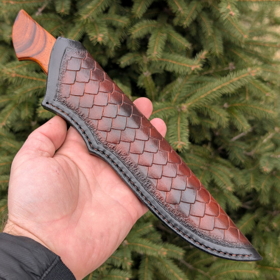 Ніж ручної роботи Хантер №474 (сталь S390 в обкладинках 95X18)