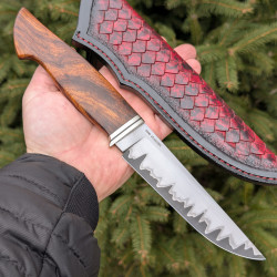 Ніж ручної роботи Хантер №475 (сталь S390 в обкладинках 95X18)