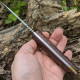 Ніж ручної роботи ASSISTANT-27 (сталь N690) зі шкіряними піхвами