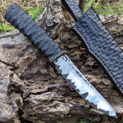 Ніж ручної роботи Хантер №121 (сталь S390 в обкладинках 95X18)