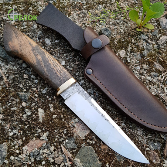 Ніж ручної роботи Хантер №13 (сталь М398 в обкладинках 95X18) Ніж ручної роботи Хантер №13 (сталь М398 в обкладинках 95X18)