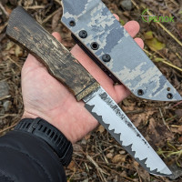 Ніж ручної роботи Хантер №368 (сталь S390 в обкладинках 95X18)