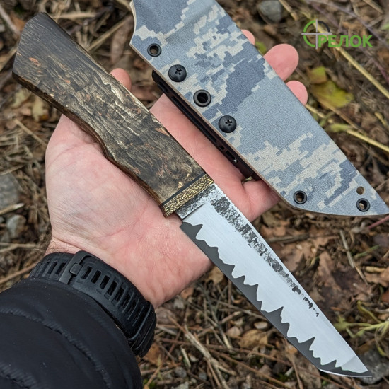 Ніж ручної роботи Хантер №368 (сталь S390 в обкладинках 95X18) Ніж ручної роботи Хантер №368 (сталь S390 в обкладинках 95X18)