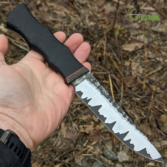 Ніж ручної роботи Хантер №374 (сталь K390 в обкладинках 95X18)