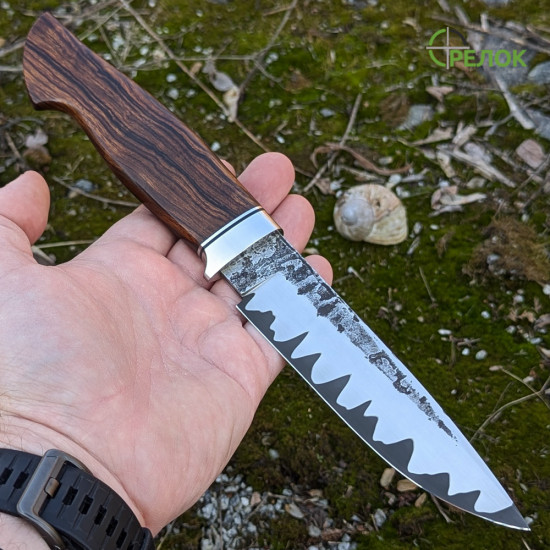 Ніж ручної роботи Хантер №386 (сталь K390 в обкладинках 95X18)