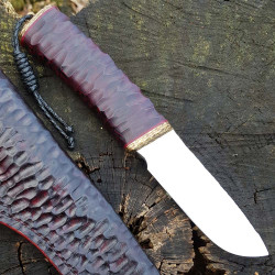 Нож ручной работы Dark Garnet (сталь М390)