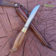 Ніж ручної роботи Puukko (сталь 95Х18) зі шкіряними піхвами
