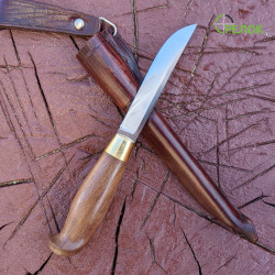 Ніж ручної роботи Puukko (сталь 95Х18) зі шкіряними піхвами