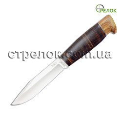 Нож охотничий GW 2565 L (рукоять - дерево,кожа)