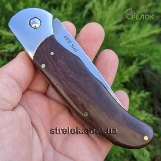 Ніж викидний GW 5092 ACWP з шкіряним чохлом