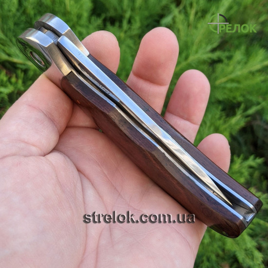 Ніж викидний GW 5092 ACWP з шкіряним чохлом