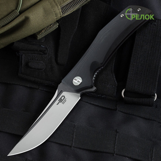 Ніж складний Bestech Knife Scimitar Black