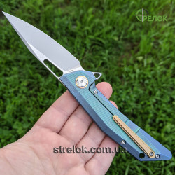 Ніж складний Bestech Knife SHRAPNEL Green and Gold (BT1802B)