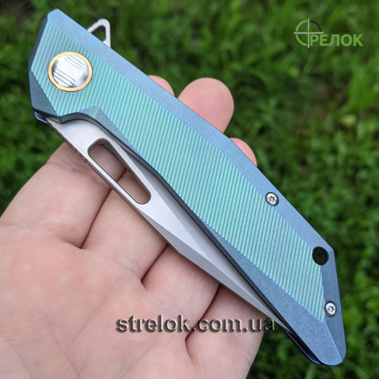 Ніж складний Bestech Knife SHRAPNEL Green and Gold (BT1802B)