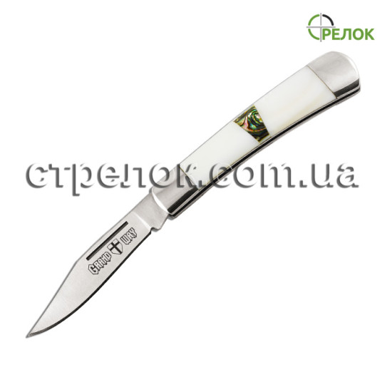 Нож складной 7017 BKAA (рукоять -  натуральная перламутровая ракушка)